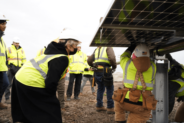 Energy Secretary Jennifer Granholm Visits Gar Creek Solar
